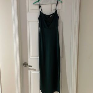 BHLDN size 2 emerald green dress